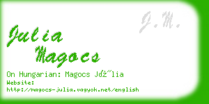 julia magocs business card